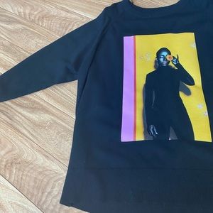 Vintage by Zara black sweater dress with picture of Sade